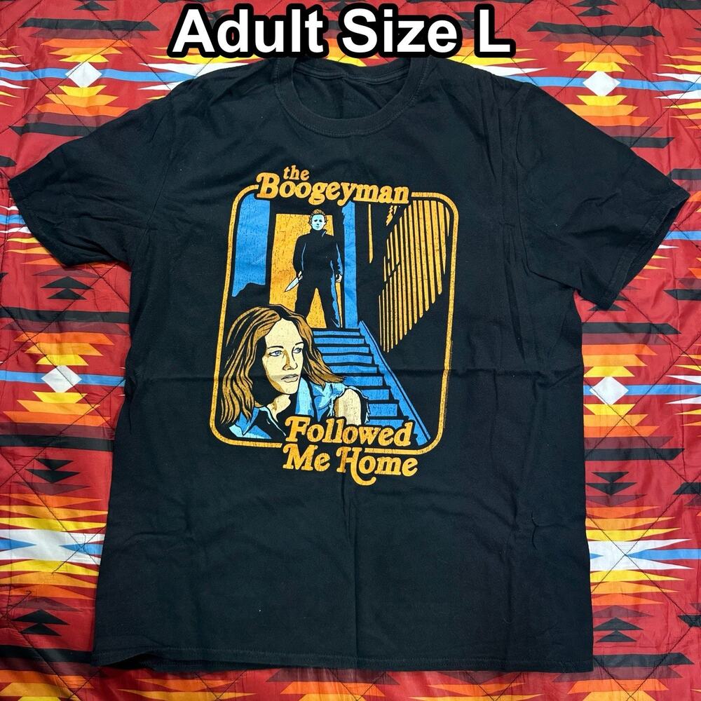 American Classics Halloween The Boogeyman Black T-Shirt Adult Sz L Michael Myers